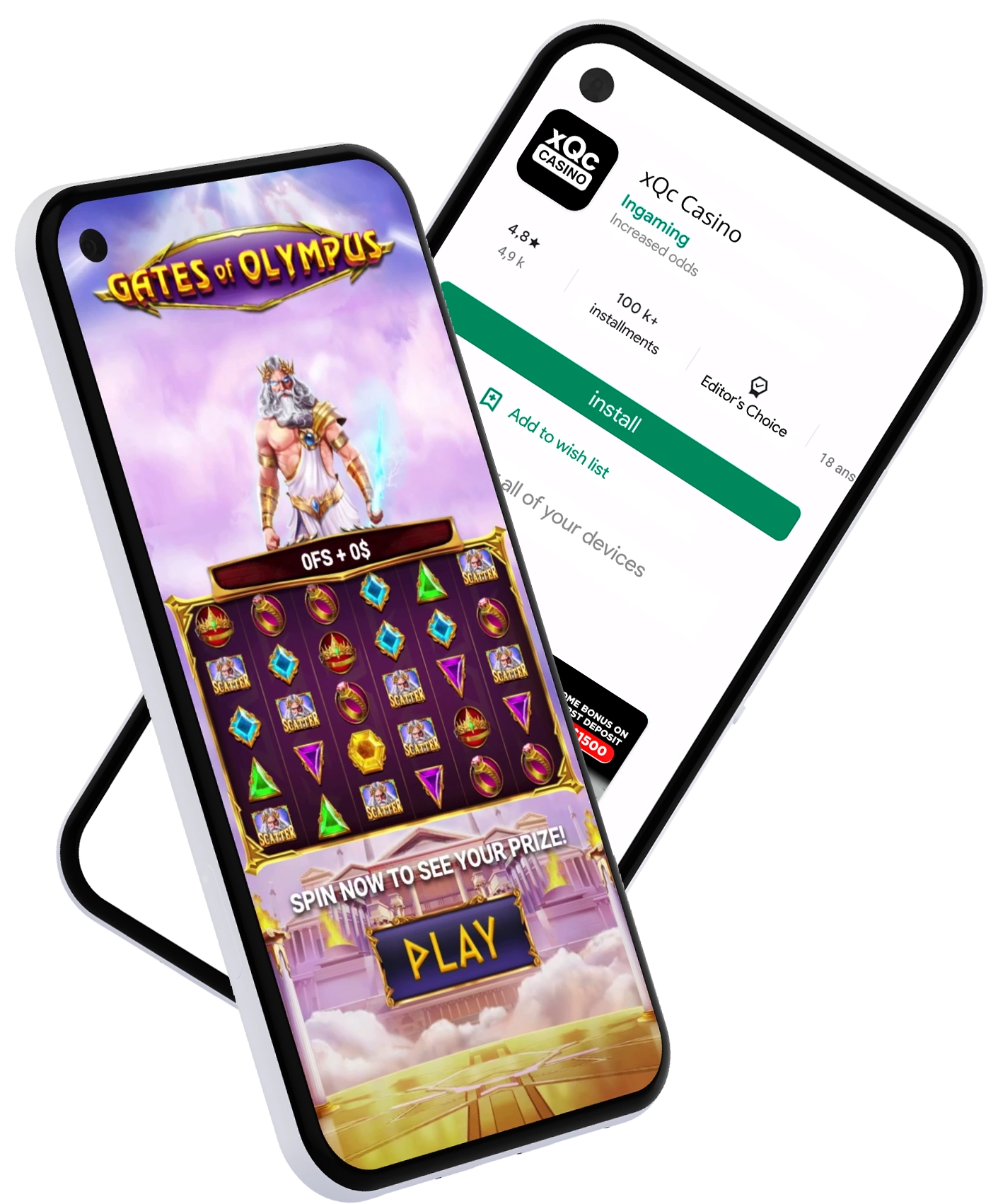 xQc Casino Mobile App for iOS or Android